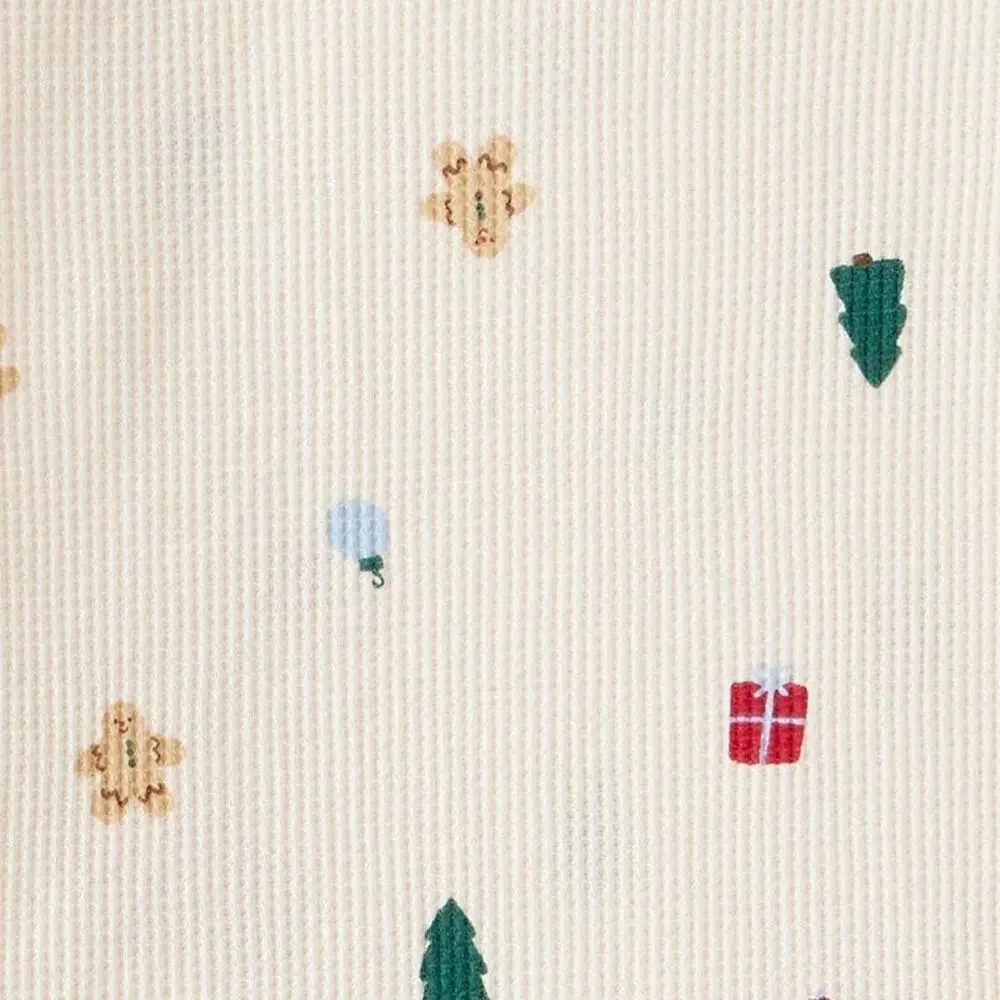 NEW! 4T Carter's Toddler Unisex Christmas Holiday Print 2PC Pajama Set Ivory